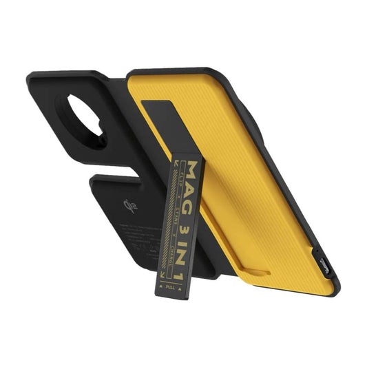 Adam Element Mag Book Qi2 3-in-1 Wireless Charging Station with Stand-Yellow
