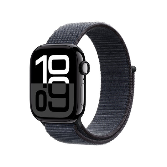 Apple AW 42mm Jet Black Aluminium Case S10 GPS - Ink Sport Loop