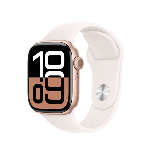 Apple AW 42mm Rose Gold Aluminium Case S10 GPS - Light Blush Sport Band S/M