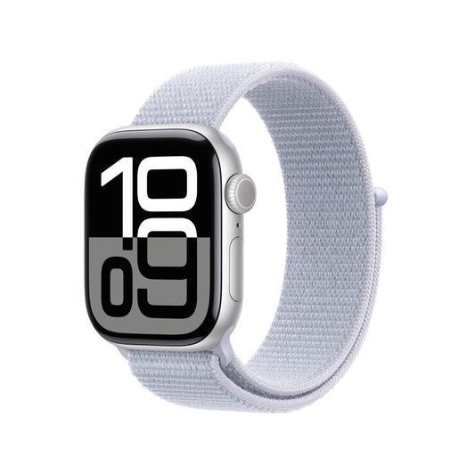Apple AW 42mm Silver Aluminium Case S10 GPS + Cellular - Cloud Sport Loop