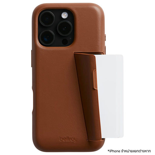 เคสไอโฟน Phone Case 3 Card สำหรับ iPhone 16 Pro Max สี Sienna แบรนด์ BELLROY