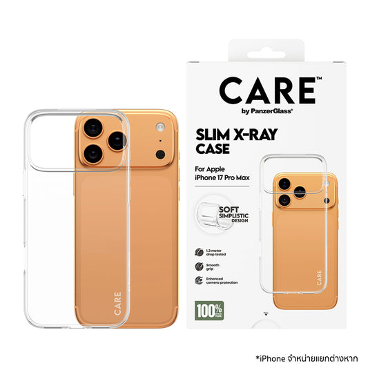 เคสไอโฟน X-Ray สำหรับ iPhone 17 Pro Max สี Transparent แบรนด์ CARE by PanzerGlass