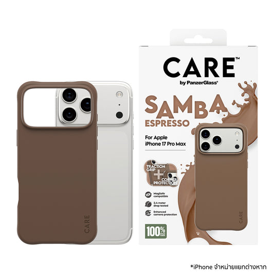 เคสไอโฟน Samba รองรับ MagSafe สำหรับ iPhone 17 Pro Max สี Espresso แบรนด์ CARE by PanzerGlass