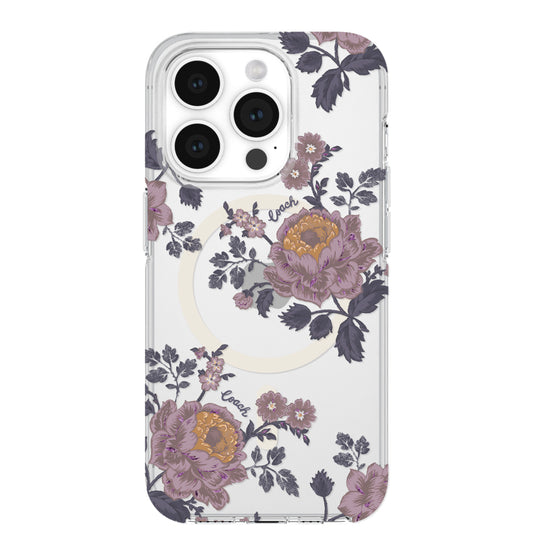 COACH Protective Case Mag for iPhone 15 Pro - Moody Floral