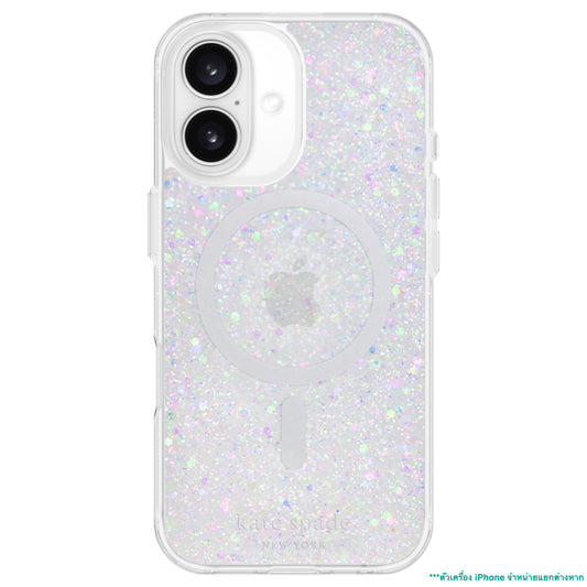 KATE SPADE Prints Mag for iPhone 16 Plus - Chunky Glitter Iridescent