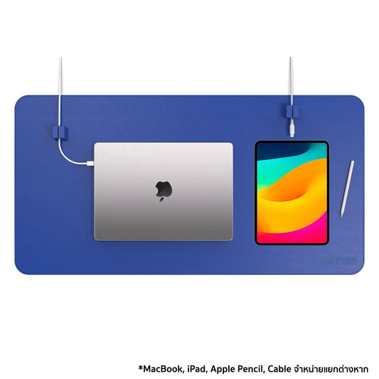 อุปกรณ์เสริม Desk Mat Pro + Cable Blocks สี Blue