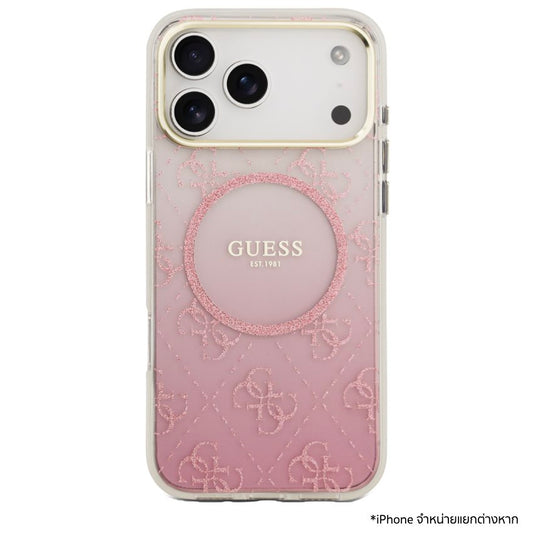 เคสกันกระแทก iPhone 17 Pro Max Guess 4G Glitter MagSafe ดีไซน์หรู บางเฉียบ ป้องกันรอยขีดข่วนและแรงกระแทก พร้อมความเข้ากันกับ MagSafe