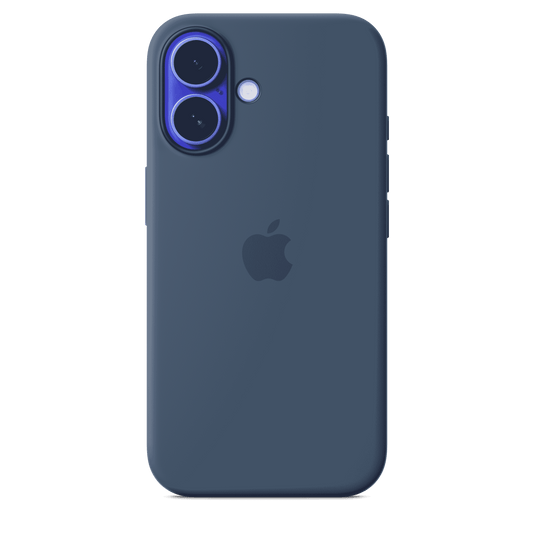 Apple Silicone Case MagSafe iPhone 16 - Denim
