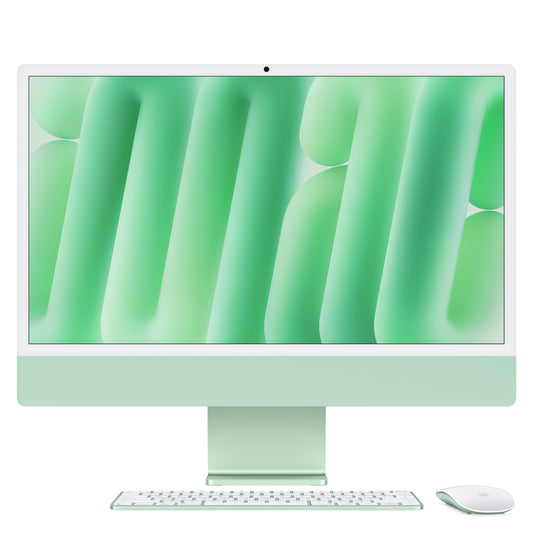 24-inch iMac with Retina 4.5K display: Apple M4 chip with 10-core CPU and 10-core GPU, 256GB SSD - Green