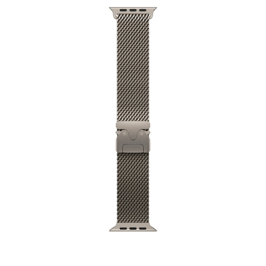 49mm Natural Titanium Milanese Loop - Large