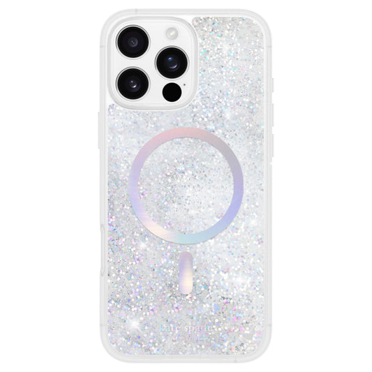 KATE SPADE Liquid Glitter Mag for iPhone 16 Pro Max - Opal Iridescent