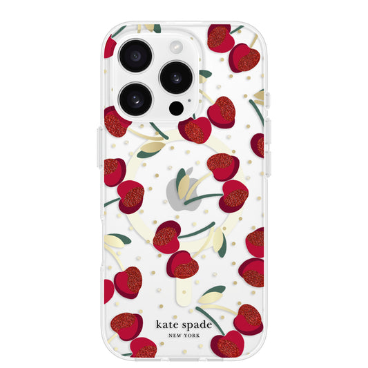 KATE SPADE Prints Mag for iPhone 16 Pro - Cherry Dot
