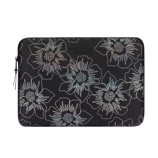 กระเป๋าคอมพิวเตอร์ Puffer 14 นิ้ว สี Hollyhock Iridescent Black ปกป้อง MacBook หรือ Laptop ของคุณ จากแบรนด์ KATE SPADE