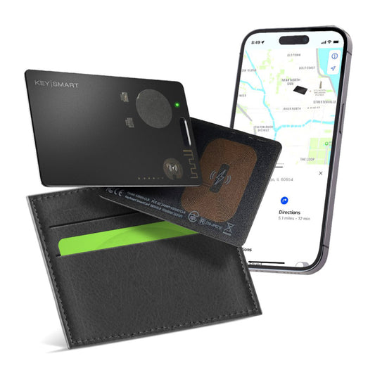 อุปกรณ์ติดตามของหาย KeySmart SmartCard with Apple Find My สี Clear Smoke