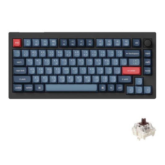 คีย์บอร์ดไร้สาย Keychron V1 Max สี Black สวิตช์ Brown
