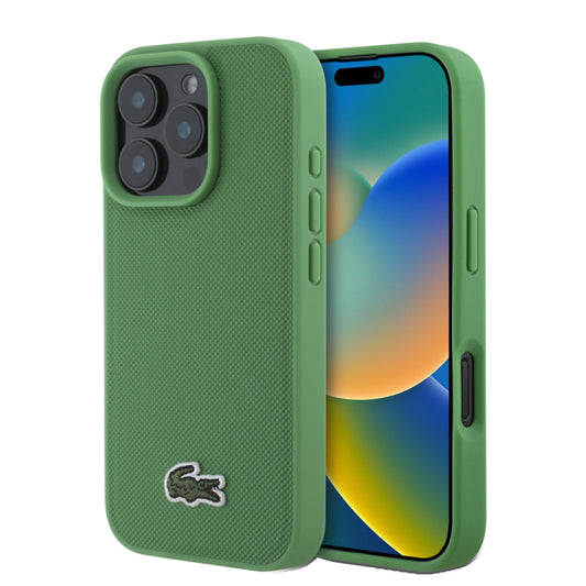 เคสกันกระแทก Lacoste iPhone 16 Pro MagSafe Hard สี Green