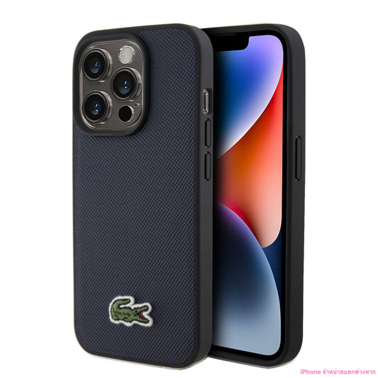 เคสกันกระแทก Lacoste Mag Hard สำหรับ iPhone 15 Pro สี Navy