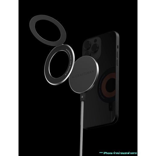 ที่ชาร์จไร้สาย M.CRAFTSMAN PowerRing Magsafe Wireless Charger สี Grey