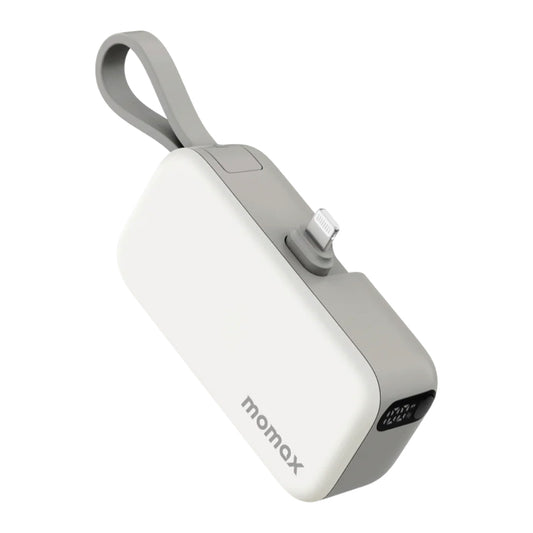 แบตเตอรี่สำรอง Momax 1-Power Mini 3-in-1 ความจุ 5000mAh (Lightning) สี White