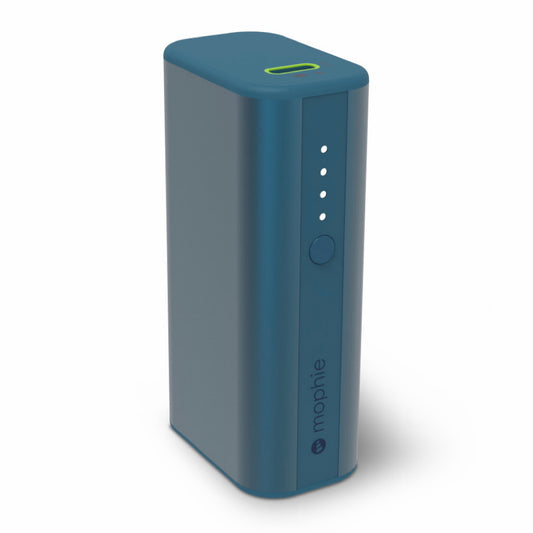 แบตเตอรี่สำรองพกพา Powerstation mini สี Blue 20 วัตต์ ความจุ 5,000 mAh จากแบรนด์ชั้นนำ MOPHIE