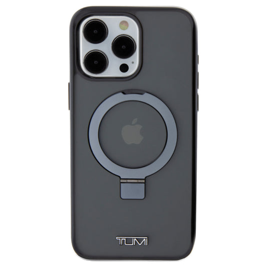 เคส Tumi Transparent PC TPU Mettalic Mag With Stand Function for iPhone 15 Pro Max สี Black