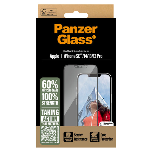 ฟิล์มกระจก iPhone 16e Panzerglass Ultra Wide Fit (With Applicator)