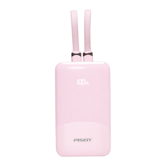 แบตเตอรี่สำรองพกพา PowerLink X2 ความจุ 10000 mAh สี Pink แบรนด์ PISEN