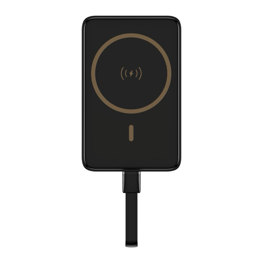 แบตเตอรี่สำรองพกพา Vivid Magnetic Power + Short Cable - Black แบรนด์ PISEN