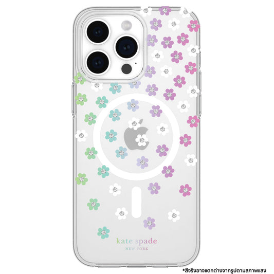 เคสแฟชั่น Kate Spade Protective Case สำหรับ iPhone 15 Pro Max สี Scattered Flowers รองรับ MagSafe