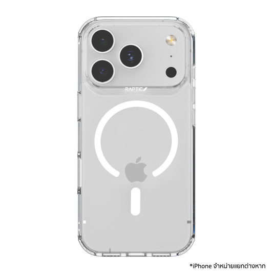 เคสไอโฟน Air Clear รองรับ MagSafe สำหรับ iPhone 17 Pro สี Clear แบรนด์ RAPTIC