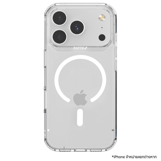 เคสไอโฟน Air Clear รองรับ MagSafe สำหรับ iPhone 17 Pro Max สี Clear แบรนด์ RAPTIC