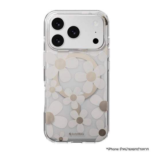 SWITCHEASY Fleur M เคส iPhone 17 Pro ลาย 3D ป้องกันตก 10 ฟุต มาตรฐานทหาร รองรับ MagSafe พร้อมดีไซน์กันกระแทกสวยหรู