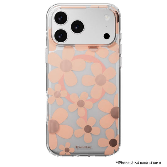 เคสกันกระแทก iPhone 17 Pro Max Switcheasy Fleur M 3D Pattern - Rose