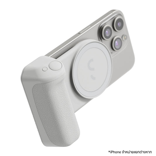 SnapGrip ShiftCam Essential สีสโตน ที่จับมือถือแม่เหล็กพร้อมชาร์จไร้สาย