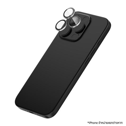 ฟิล์มกระจกป้องกันเลนส์ Camera Rings สำหรับ iPhone 16 Pro / 16 Pro Max สี Natural Titanium แบรนด์ ZAGG