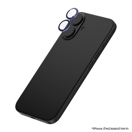 ฟิล์มกระจกป้องกันเลนส์ Camera Rings สำหรับ iPhone 16 / 16 Plus สี Blue แบรนด์ ZAGG