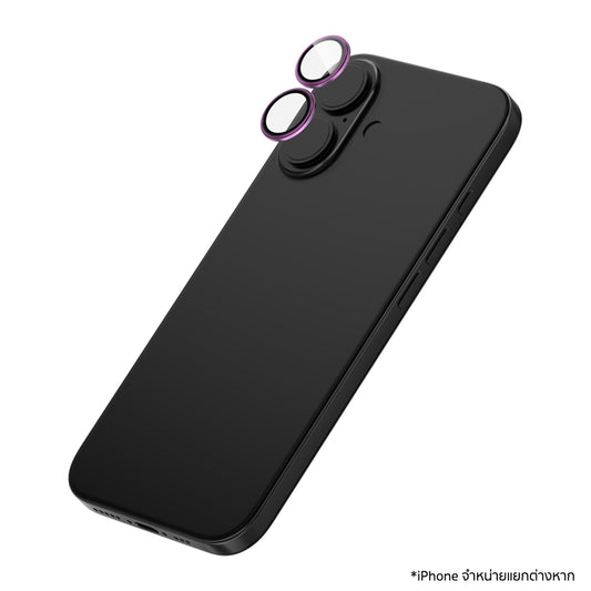ฟิล์มกระจกป้องกันเลนส์ Camera Rings สำหรับ iPhone 16 / 16 Plus สี Pink แบรนด์ ZAGG