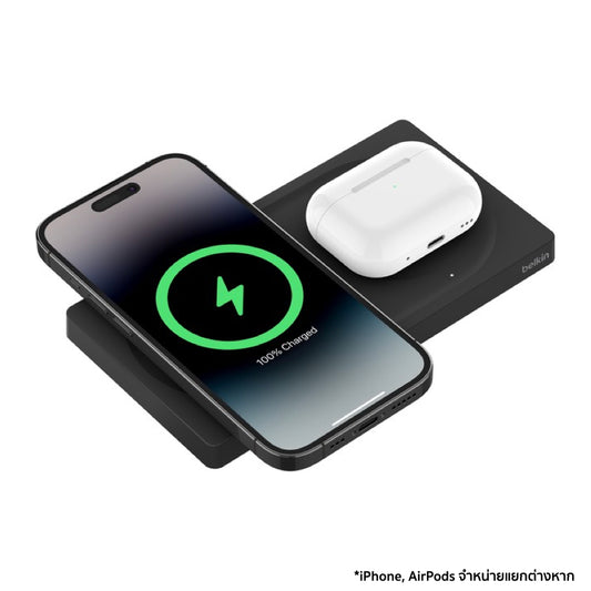BELKIN BOOST CHARGE MagSafe 2 in 1 Wireless Charging Pad - Black