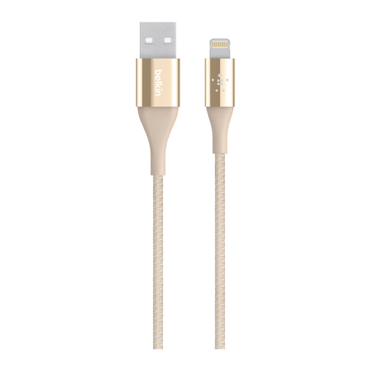 BELKIN DuraTek Lightning Sync and Charge Braided Cable 1.2M - Gold