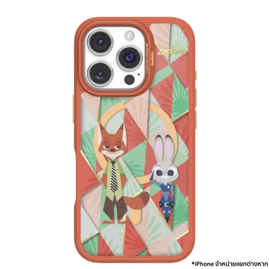 Belkin SHEERFORCE Magnetic Treated Protective Phone Mirror Case for iPhone 16 Pro -Zootopia