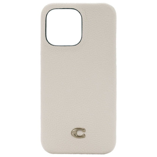 COACH Slim Wrap Case for iPhone 14 Pro Max - Ivory C Plaque