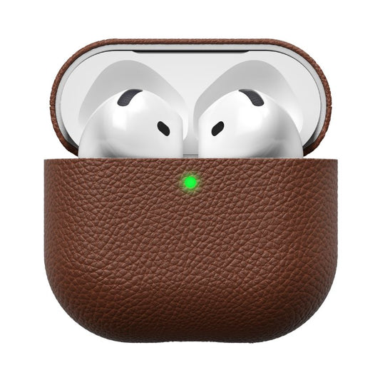 AirPods 4 เคสหนัง Keybudz Artisan Leather สี Natural Brown