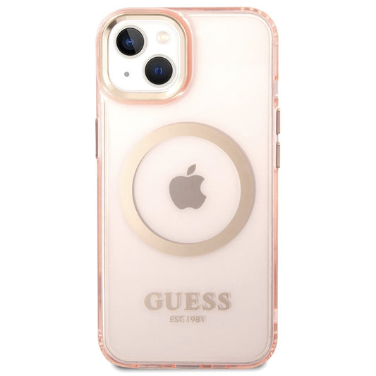 GUESS Colors Edition MagSafe for iPhone 14 Plus - Pink