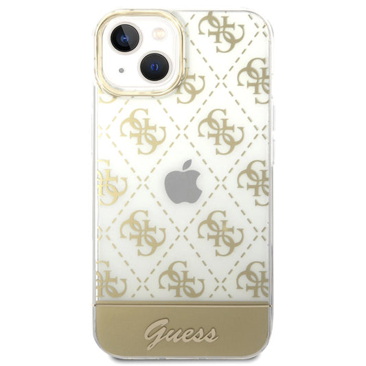 GUESS G Pattern Edition for iPhone 14 Plus - Gold