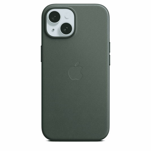 iPhone 15 FineWoven Case with MagSafe - Evergreen