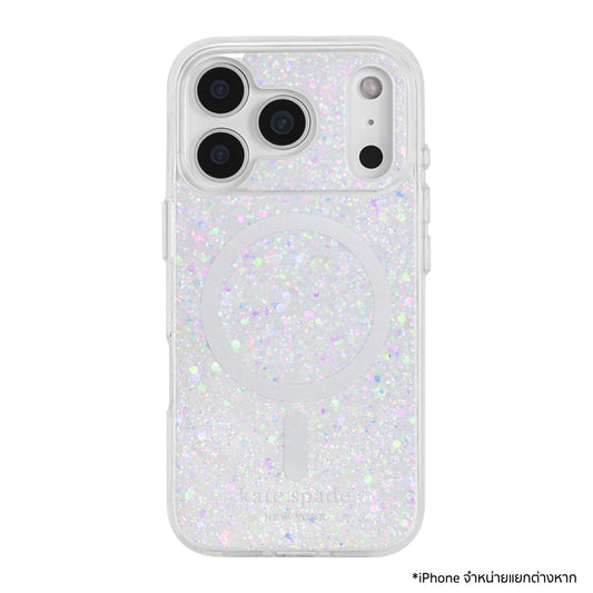 เคส iPhone 17 Pro Kate Spade Print MagSafe ลาย Chunky Glitter Iridescent แวววาว