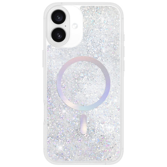 KATE SPADE Liquid Glitter Mag for iPhone 16 Plus - Opal iridescent