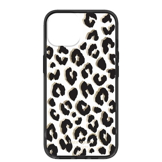 KATE SPADE Protective Hardshell Case for iPhone 14 - City Leopard Black