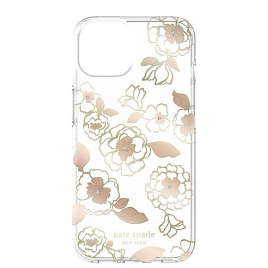 KATE SPADE Protective Hardshell Case for iPhone 14 - Gold Floral