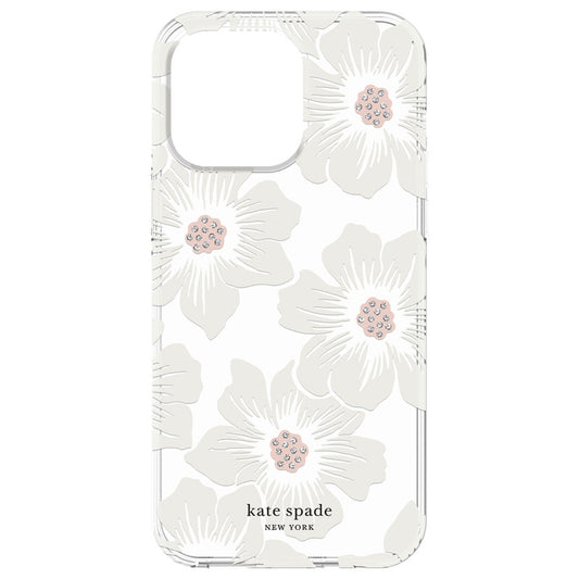 เคสกันกระแทก iPhone 14 Pro Max Kate Spade Protective Hardshell สี Hollyhock Floral Clear